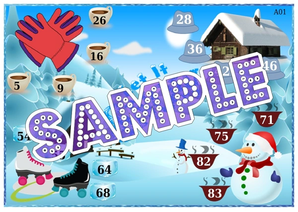 perty Winter theme Tambola Housie (list167_3) - 24
