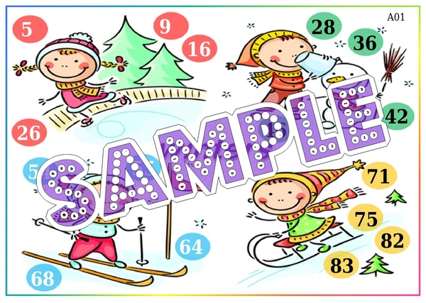 perty Winter theme Tambola Housie (list2428_1) - 16