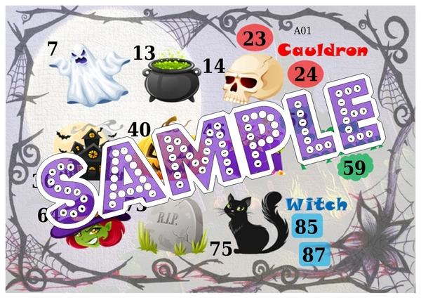 perty Witch theme Tambola Housie (list507_1) - 48
