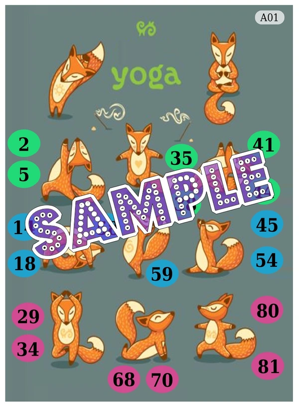 perty Yoga theme Tambola Housie (list2431_1) - 24