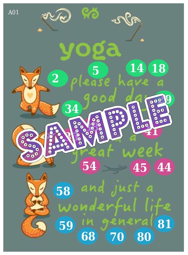 perty Yoga theme Tambola Housie (list2432_1) - 48