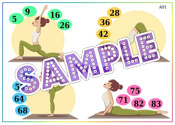 perty Yoga theme Tambola Housie (list2434_1) - 16