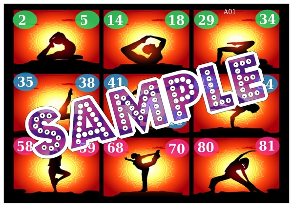 perty Yoga theme Tambola Housie (list2438_1) - 16