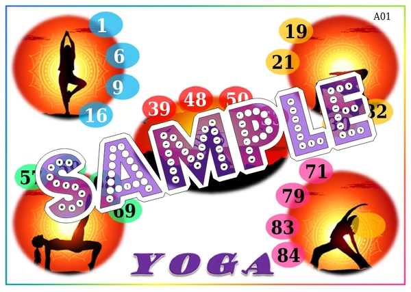 perty Yoga theme Tambola Housie (list2439_1) - 16