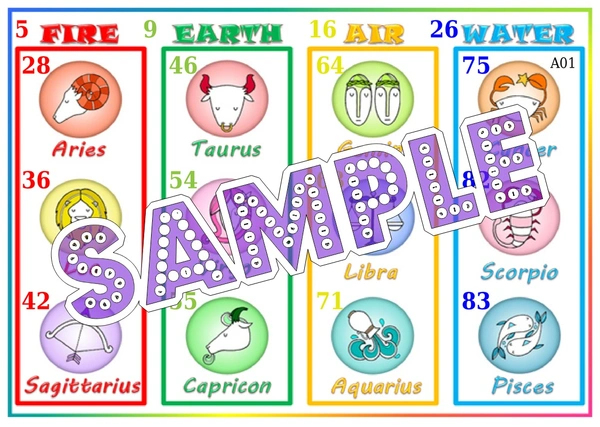 perty Zodiac theme Tambola Housie (list629_2) - 16