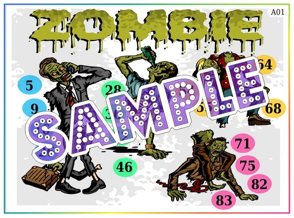 perty Zombie theme Tambola Housie (list2440_1) - 48