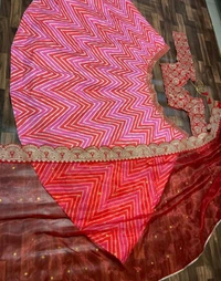 Beautiful Lehenga Choli And Attached Dupatta - Free, Magenta / Fuchsia