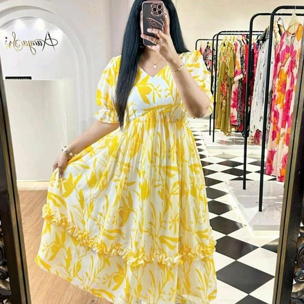 Women's Gown Collection - Yellow, XL