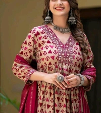 Festival Special Kurti And Pant With Dupatta Set - Sundown, XXL