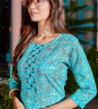 Bindiya Women's Kurta Pant Set - Pelorous, L