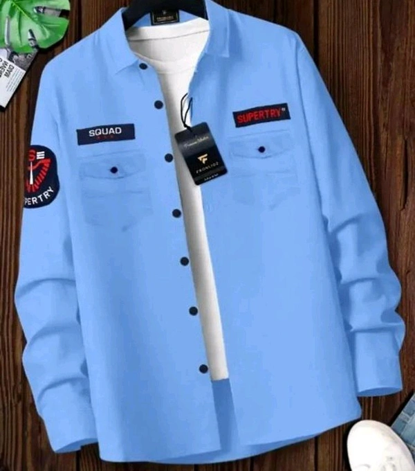  Stylish T-Shirt For Men  - Cyan Aqua, XL