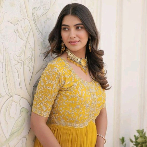 Royal Elegance Luxury Gown - Yellow, XXL