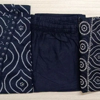 Women Kurtis And Pant With Dupatta Set  - Black, M