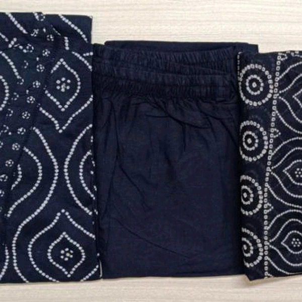 Women Kurtis And Pant With Dupatta Set  - Black, M