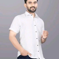 T -Shirt For Men  - White, L