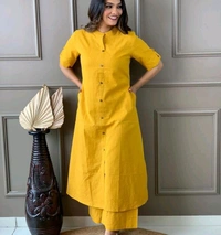 New Trending Co-ord Set For Women - Yellow, XXL