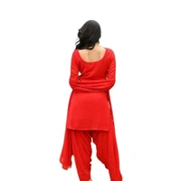 Embroidery Rayon Kurti For Women - Red, M