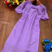 Women's Plain Organza Net Kurti - S, Jungle Mist