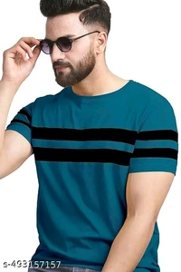 Preeo Men Staylise Streepd T-shirt 