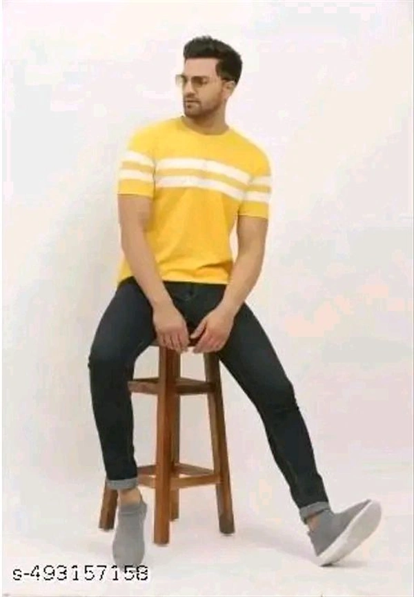 Preeo Men Staylise Streepd T-shirt 