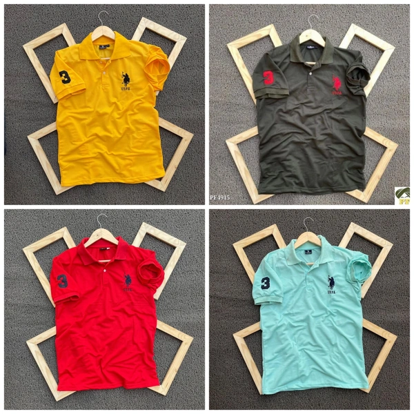 Polo Men's Plain T- Shirt Combo - Pack of 4 | Premium Cotton | Casual Wear - XL-42