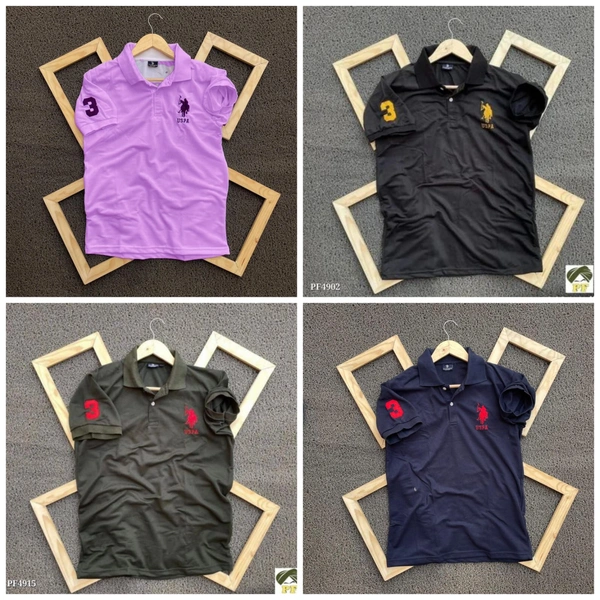 Polo Men's Plain T- Shirt Combo - Pack of 4 | Premium Cotton | Casual Wear - XL-42