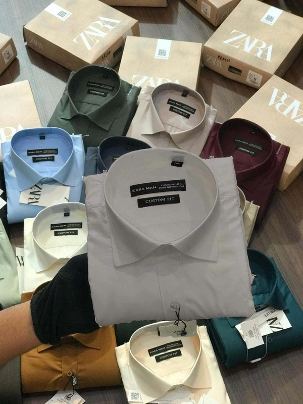 Zara Men Premium Cotton Shirt - XL- 42