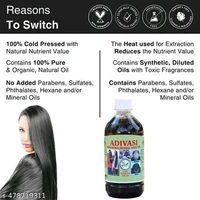 Adivasi Birthday Harbel Hair Oil - Frrr, Black