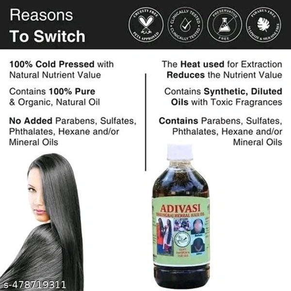 Adivasi Birthday Harbel Hair Oil - Frrr, Black