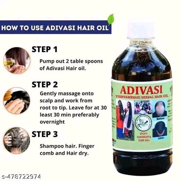 Adivasi Birthday Harbel Hair Oil - Frrr, Black