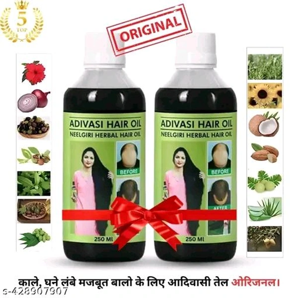 Adivasi Hair Oil - Black, Free