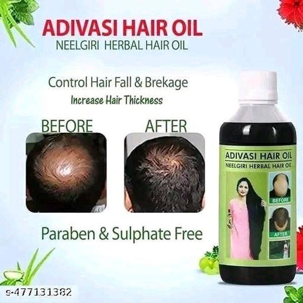 Adivasi Hair Oil - Black, Free