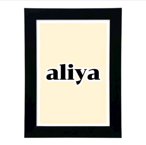 Customize Name Frame