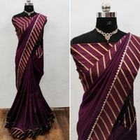 Trendy Voguish Sarees - Navy blue