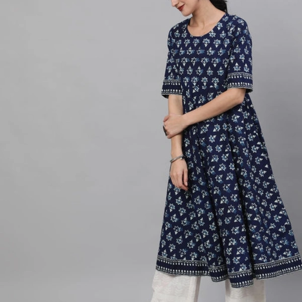 Fancy Cotton Printed Kurtis  - S