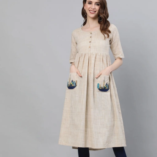 Fancy Cotton Printed Kurtis - L