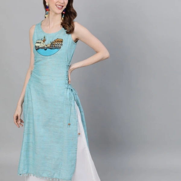 Fancy Cotton Printed Kurtis - M