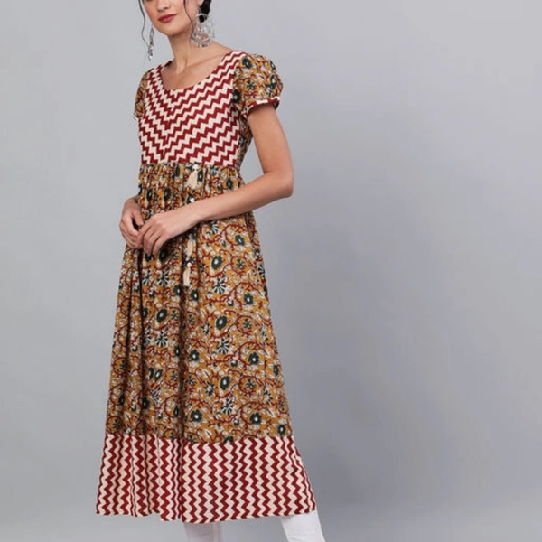 Fancy Cotton Printed Kurtis - M
