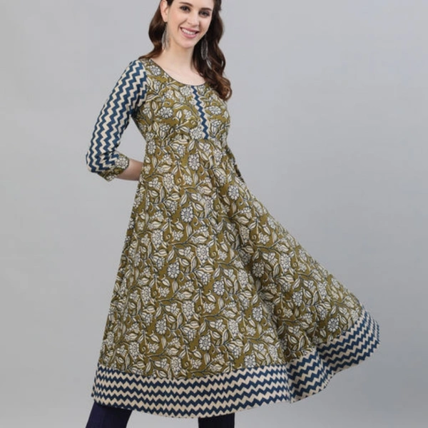 Fancy Cotton Printed Kurtis - XL