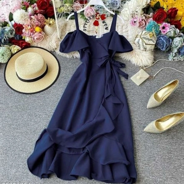 Urbane Ravishing Women Dresses - Purple, M
