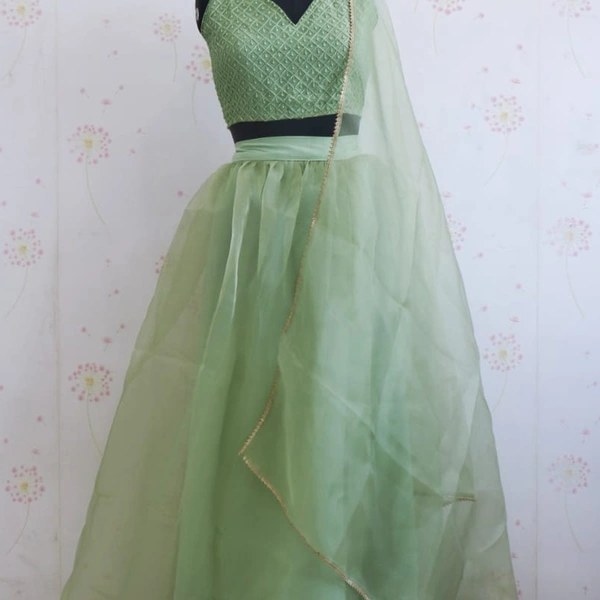 Ethnic Green Lehenga 