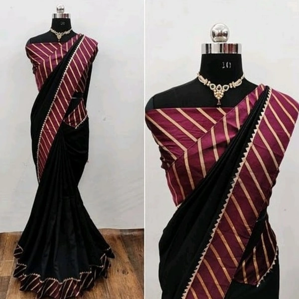 Trendy Voguish Sarees - Red+Green