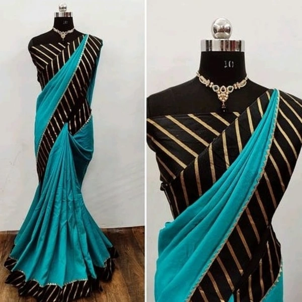Trendy Voguish Sarees - Red+Green