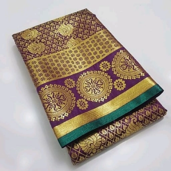Kanchipuram Pattu Silk Saree Full Zari