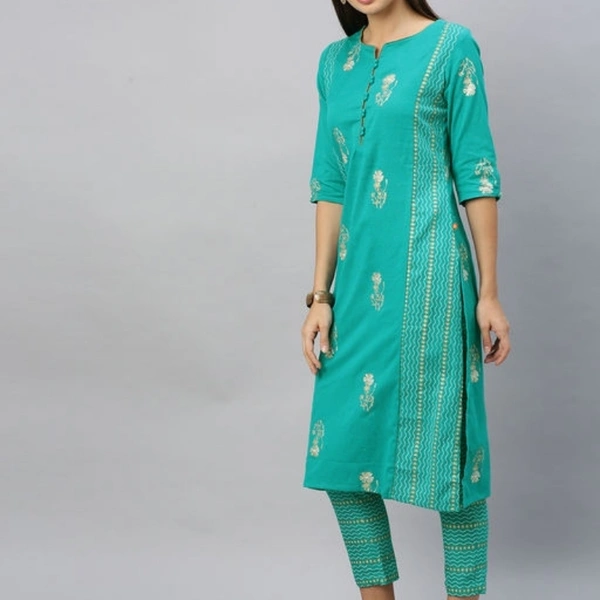 Jivika Voguish Women Kurta Sets - Blue, S