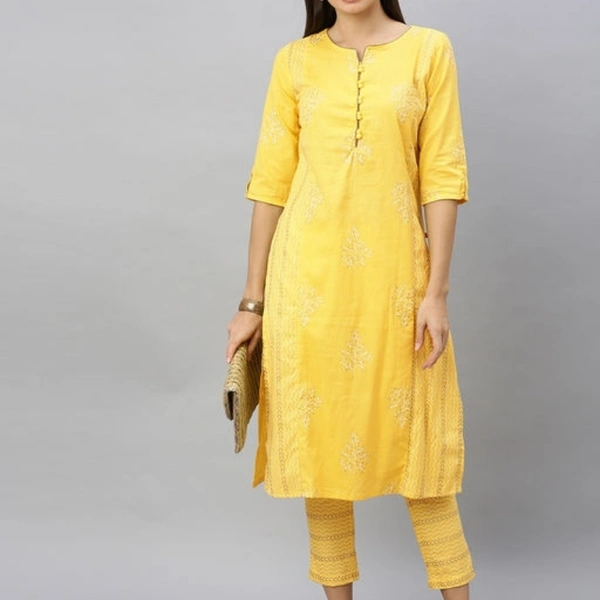 Jivika Voguish Women Kurta Sets - White, XL