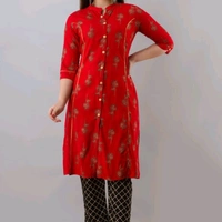  Women Kurta Sets  - Red, XXL