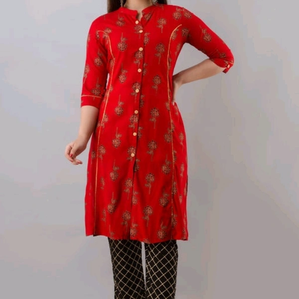  Women Kurta Sets  - Red, XXL