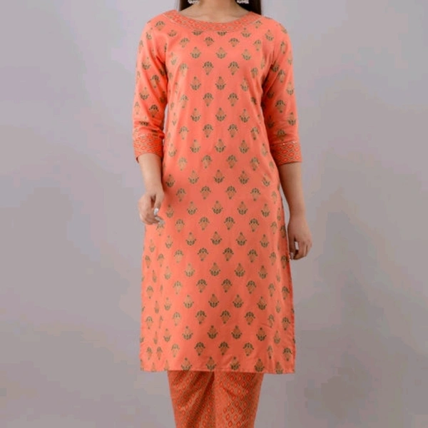 Pretty Women Kurta Sets - Peach, XS