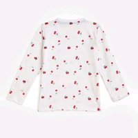 Kids Craft White Cotton Fabric Cherry print Girls Nightsuit - 3-4 years